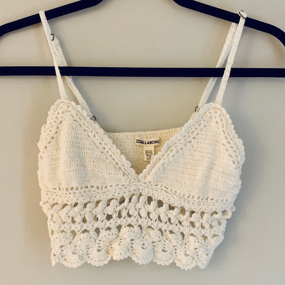 Billabong Tops - Billabong S Crocheted Crop Top